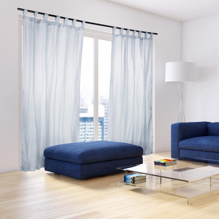 B2X  Rideaux avec cantonnières, lot de 2 