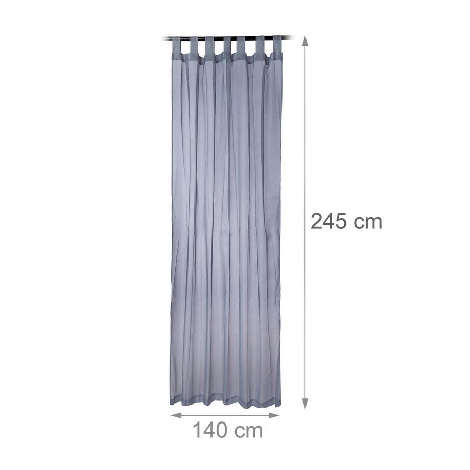 B2X  Rideaux avec cantonnières, lot de 2 