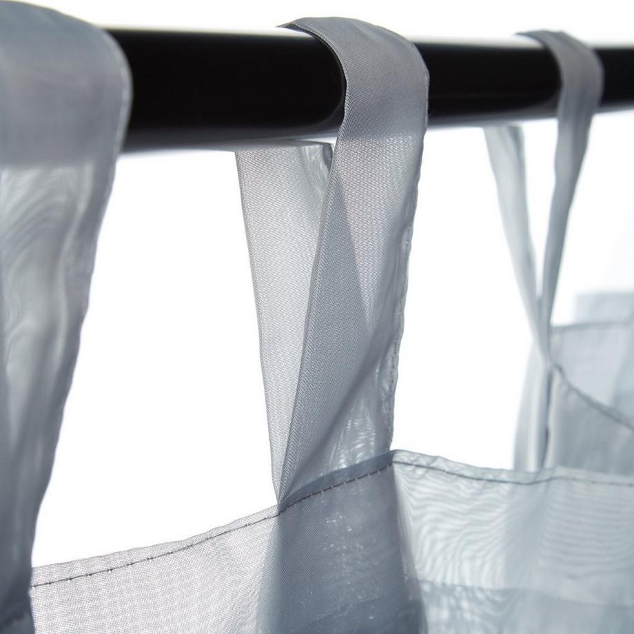 B2X  Rideaux avec cantonnières, lot de 2 