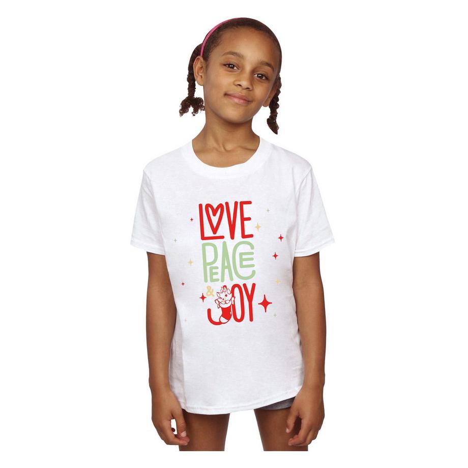 Disney  The Aristocats Love Peace Joy TShirt 