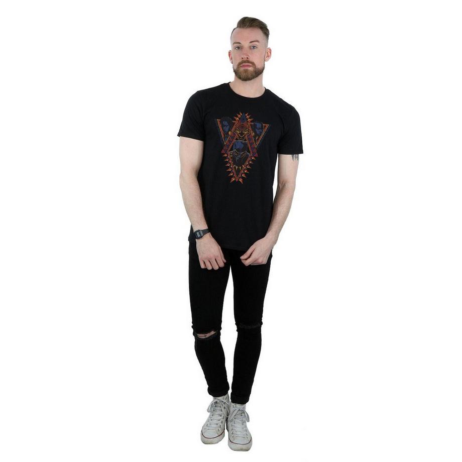 MARVEL Black Panther Wakanda Forever Triangle T-Shirt  