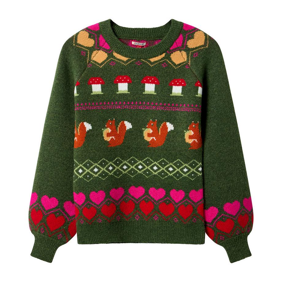 Joe Browns Jacquard Waldmotiv Pullover  