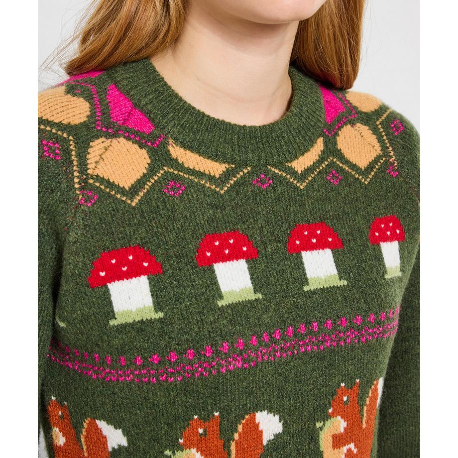 Joe Browns Jacquard Waldmotiv Pullover  