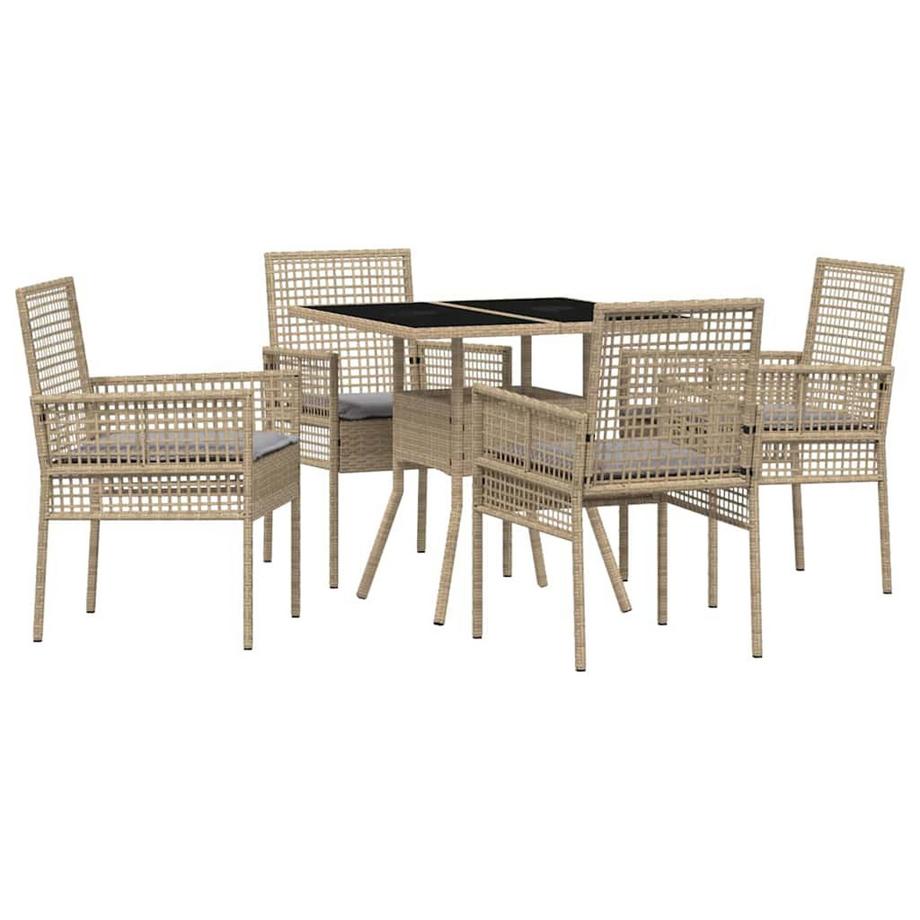 Garten essgruppe poly-rattan