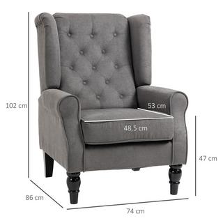 HOMCOM Fauteuil simple  