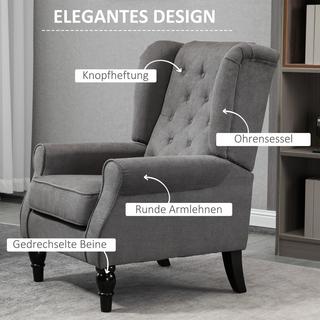 HOMCOM Fauteuil simple  