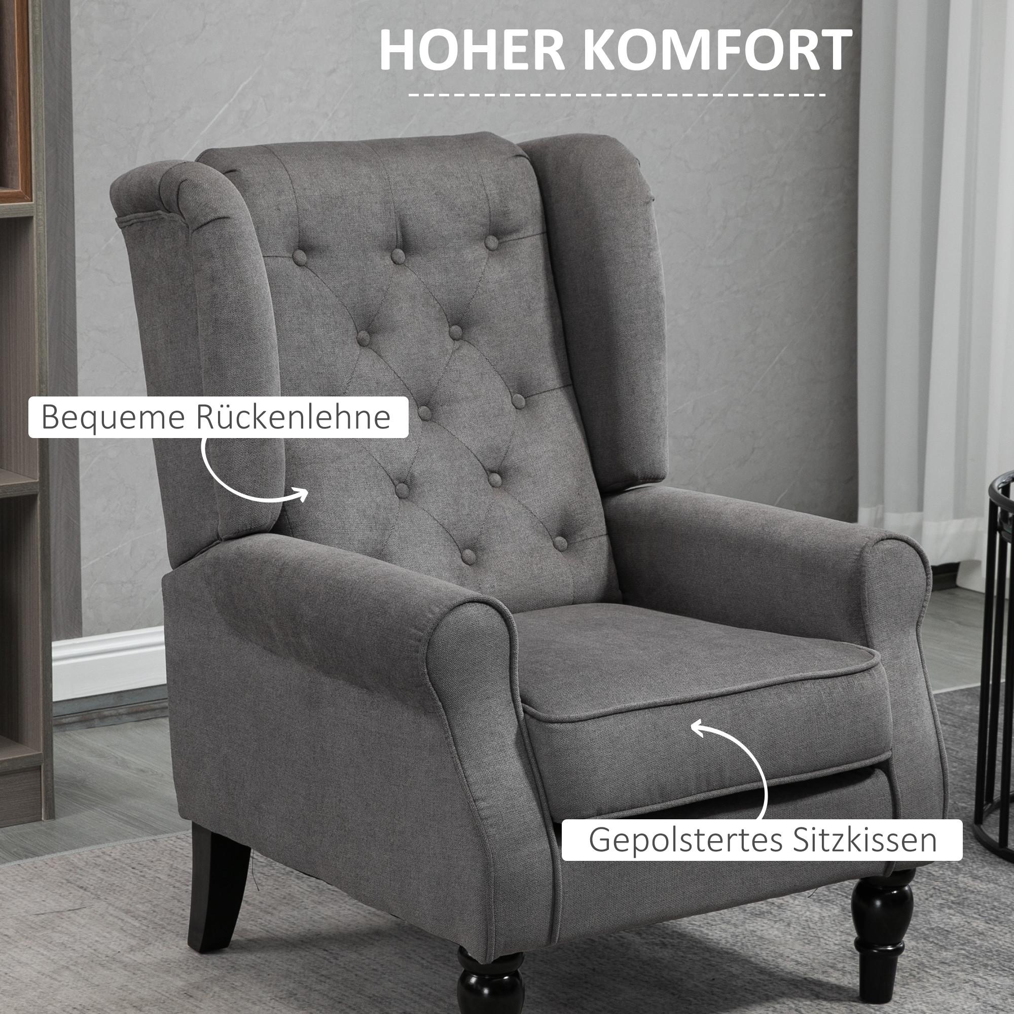 HOMCOM Fauteuil simple  