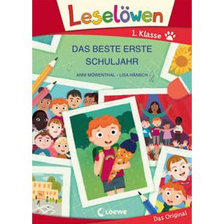 Leselöwen 1. Klasse - Das beste erste Schuljahr (Großbuchstabenausgabe) Möwenthal, Anni; Loewe Erstlesebücher (Hrsg.); Hänsch, Lisa (Illustrationen) Couverture rigide 