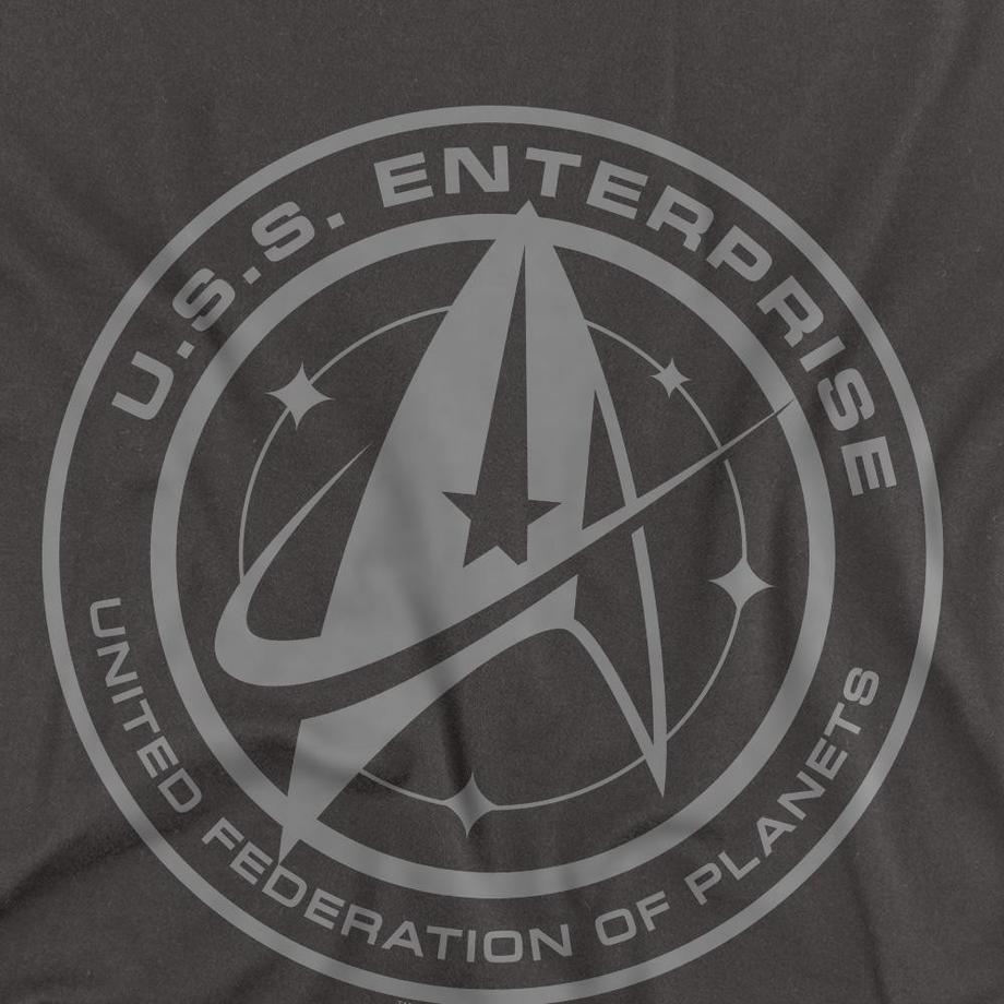 Star Trek T-Shirt a Maniche Lunghe Enterprise  