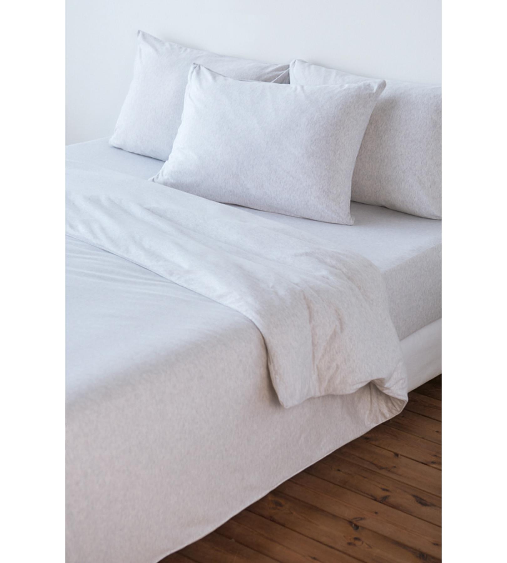 Living Home Melange Jersey Uni Set di biancheria da letto  