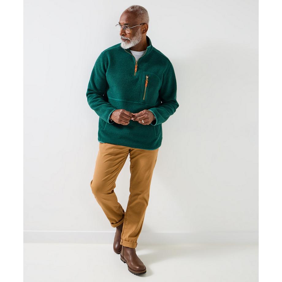 Joe Browns Langarm Trichterkragen Oberteil Reissverschluss vorne  