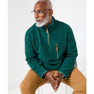 Polaire à manches longues zippé à col cheminée