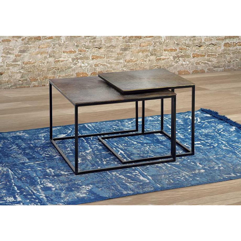 mutoni Couchtisch Tian bronze (2er-Set)  