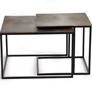 mutoni Couchtisch Tian bronze (2er-Set)  