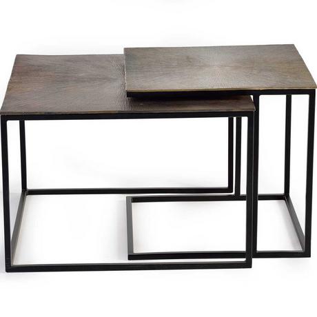 mutoni Couchtisch Tian bronze (2er-Set)  