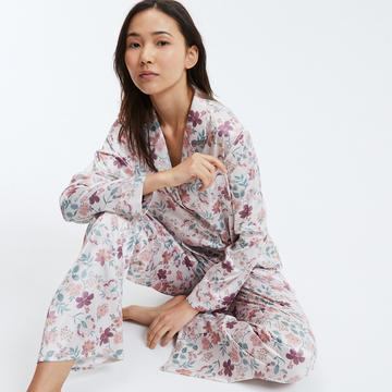 Pyjama en satin imprimé