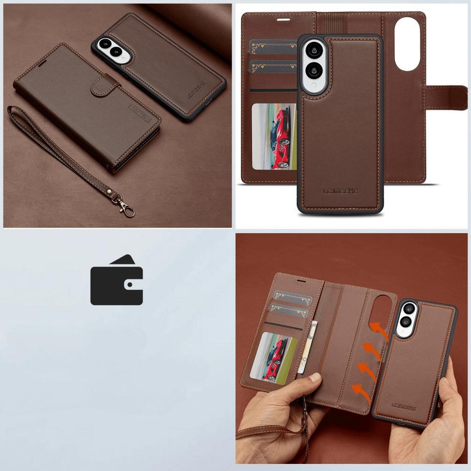 Cover-Discount  Galaxy S25 Edge - LC.IMEEKE série L2 Portefeuille et étui 