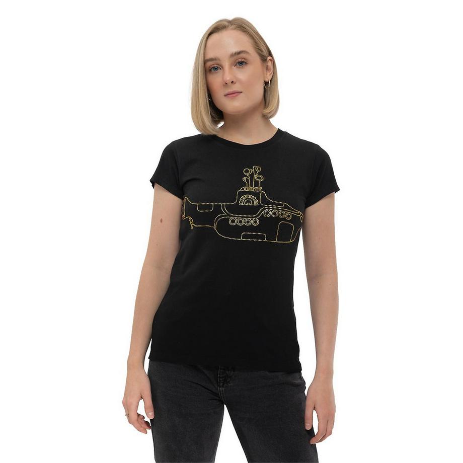 The Beatles Yellow Submarine T-Shirt à Strass  