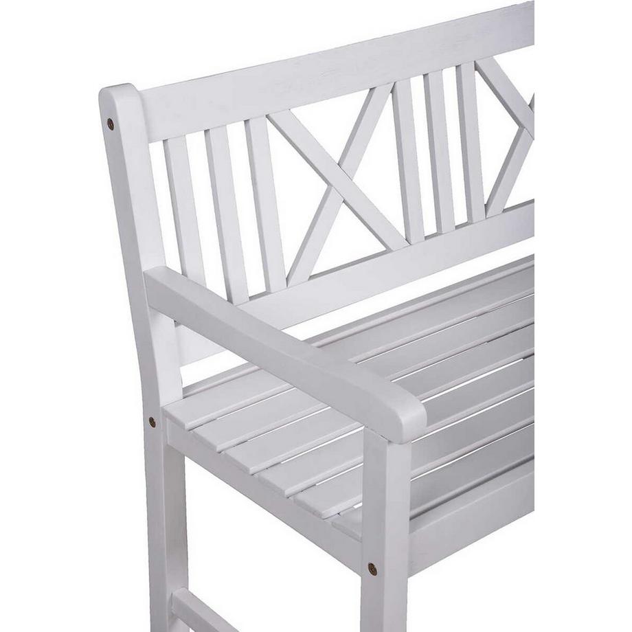 mutoni Gartenbank Malmö Eukalyptus weiss 120  