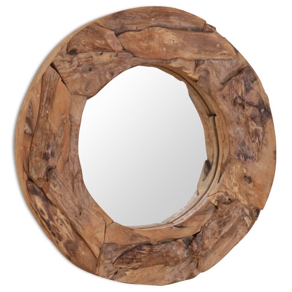 VidaXL Miroir décoratif teck  