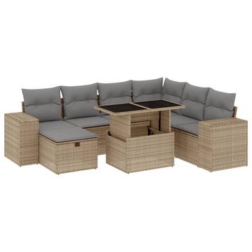 Garten sofagarnitur poly-rattan