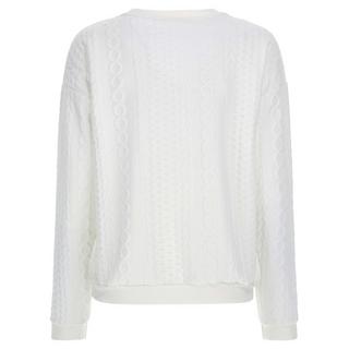 FREDDY Rundhals Sweatshirt mit Strickeffekt  