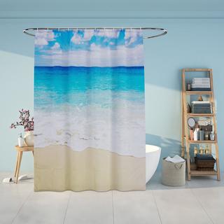 Northix Rideau de douche 180x200 cm avec motif  