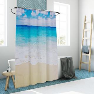 Northix Rideau de douche 180x200 cm avec motif  
