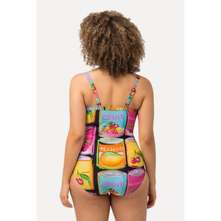 Ulla Popken Badeanzug Obstkonserven Print Softcups  