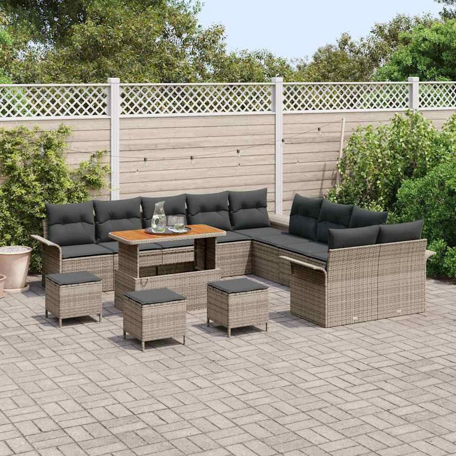 VidaXL Gartensofa-set poly-rattan  