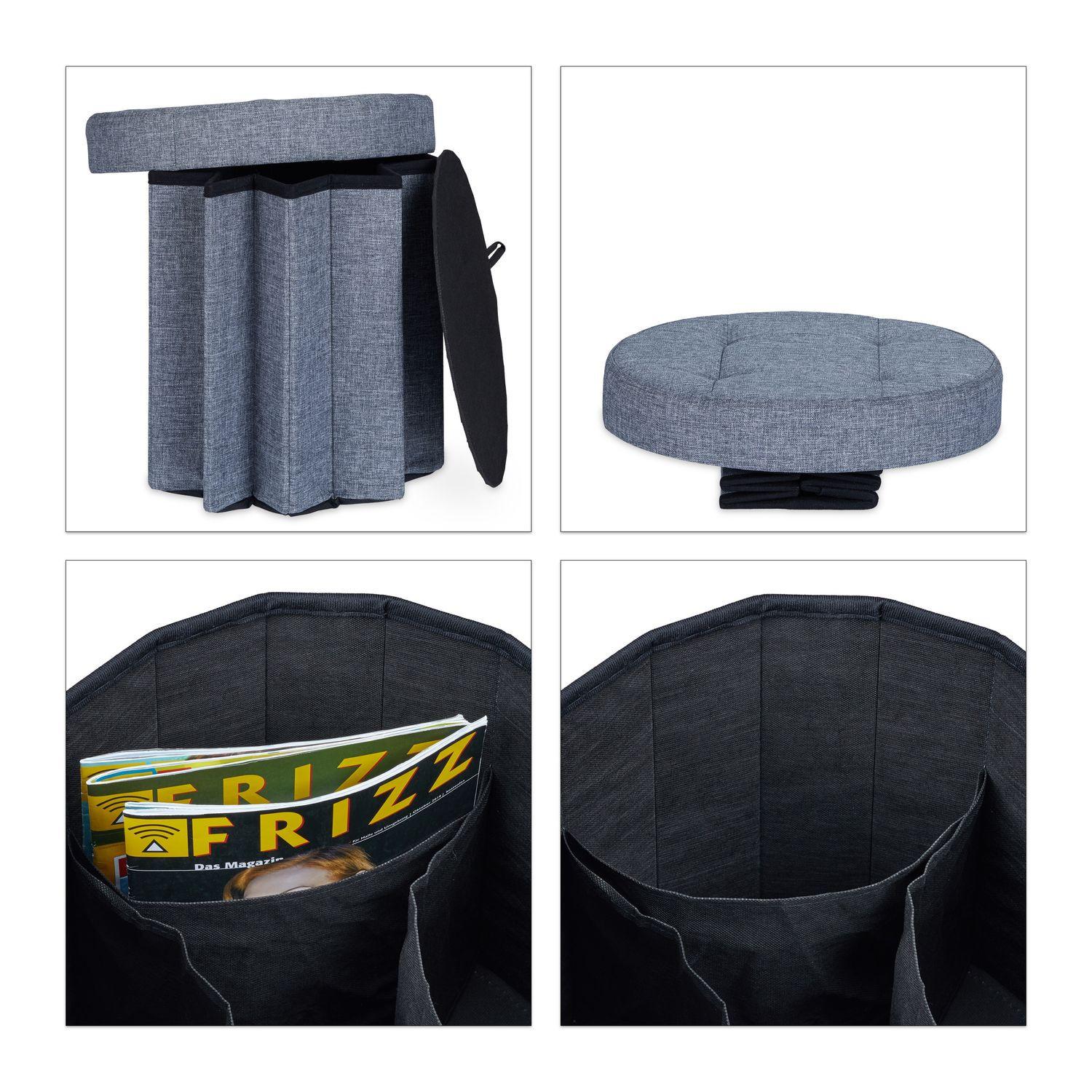 B2X Hocker mit Stauraum Größe M rund  