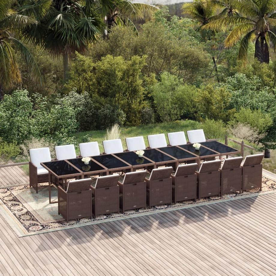VidaXL Garten essgruppe poly-rattan  