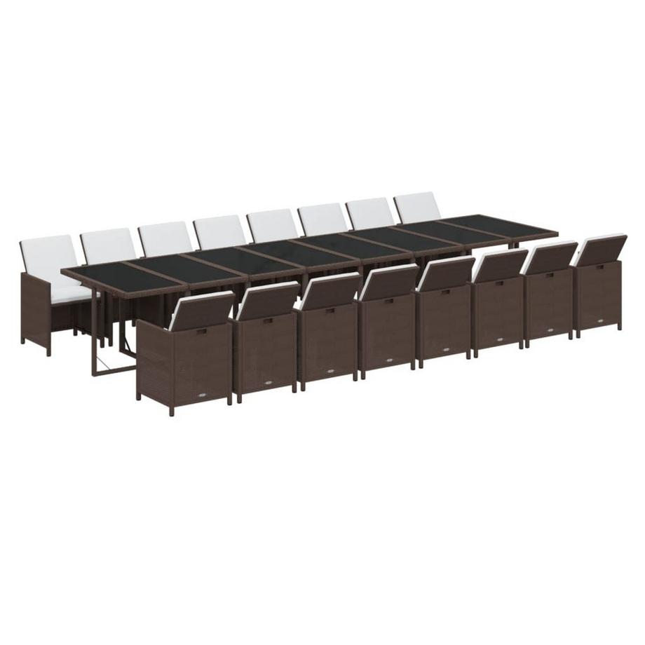 VidaXL Garten essgruppe poly-rattan  