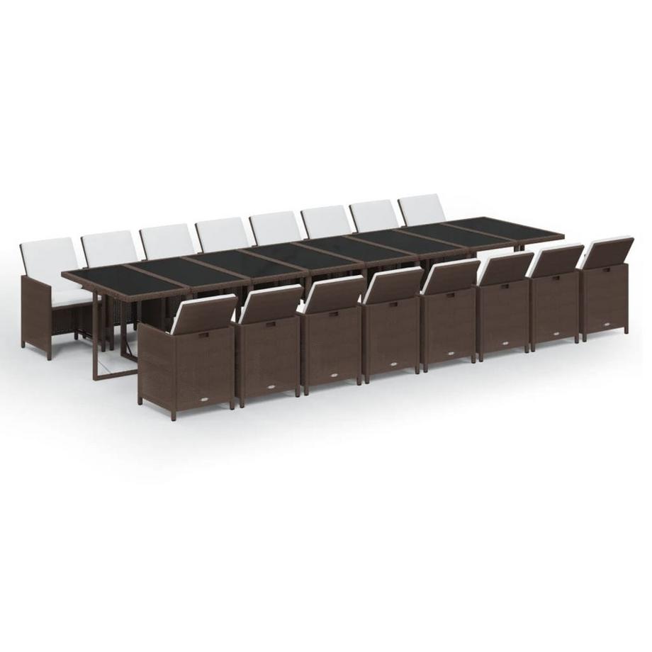 Garten essgruppe poly-rattan