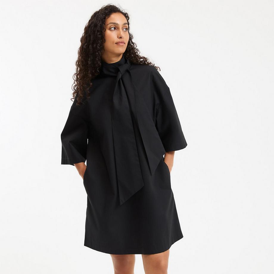 La Redoute Collections Robe Mini Évasée avec Lavallière  