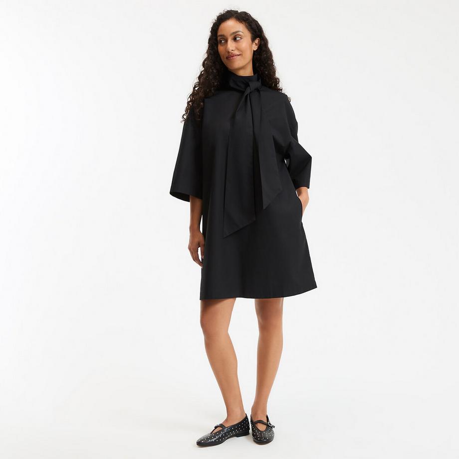 La Redoute Collections Robe Mini Évasée avec Lavallière  