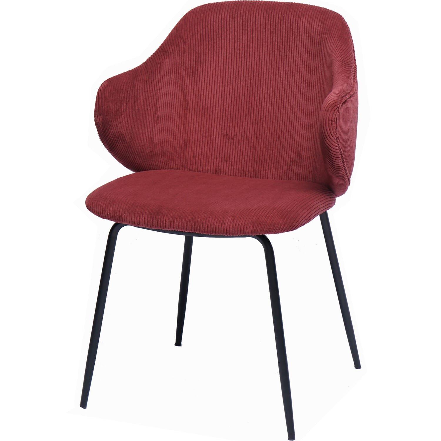 mutoni Fauteuil berry noir (série de 2)  