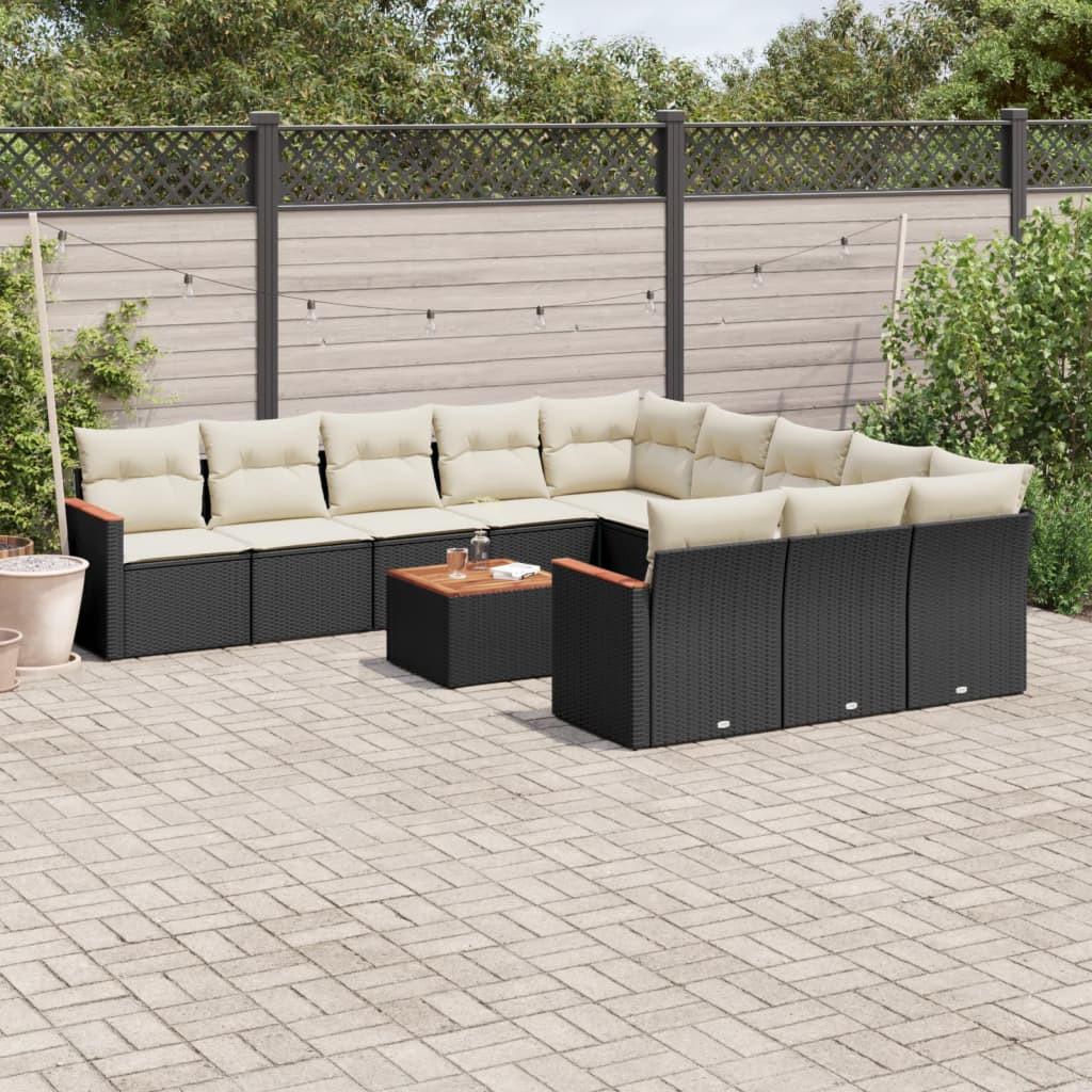 VidaXL set divano da giardino Polirattan  