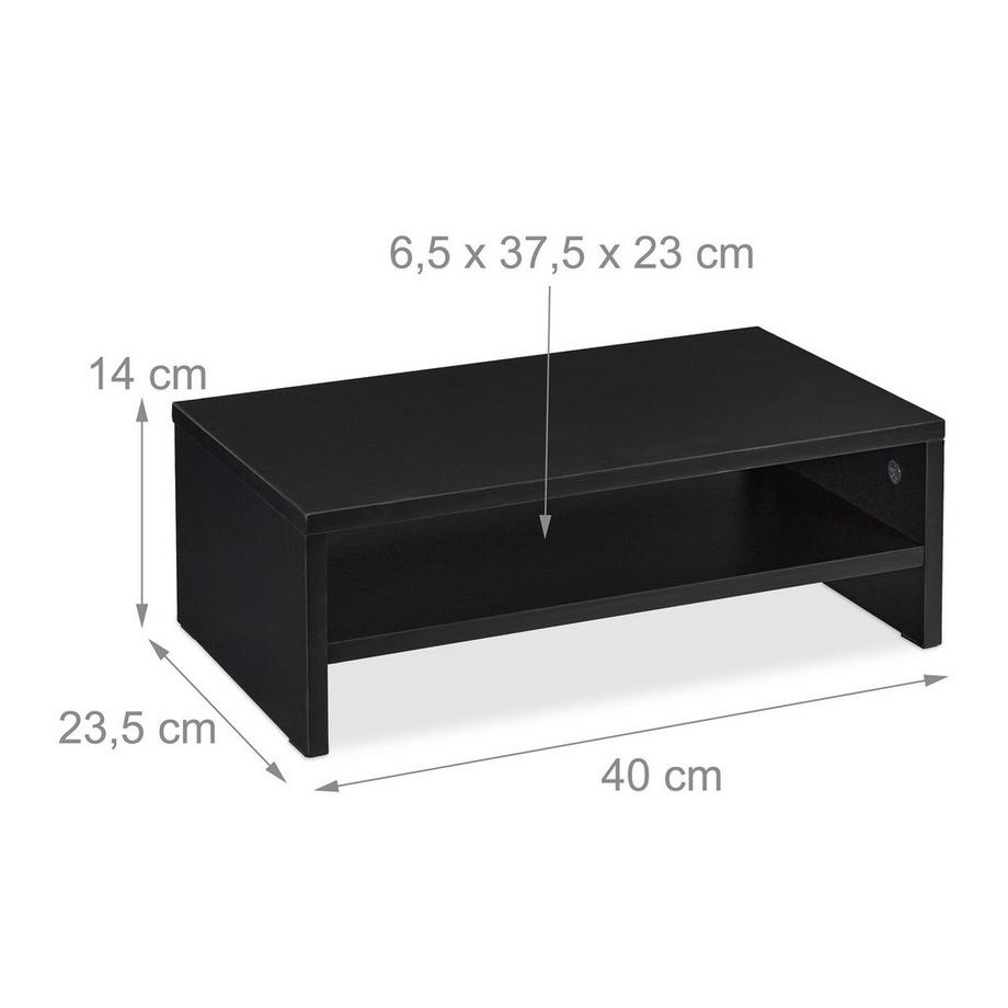 Northix  Supporto per monitor nero 