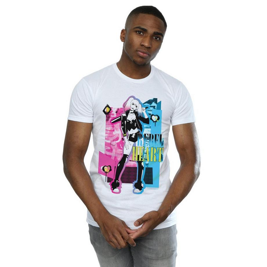 DC COMICS T-shirt Stampa Grafica Rebel Heart  