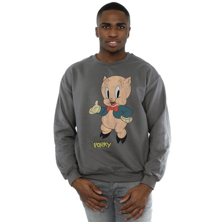 LOONEY TUNES Porky Pig Rundhals-Sweatshirt  
