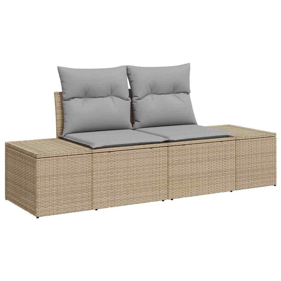 VidaXL Garten-sofa poly-rattan  