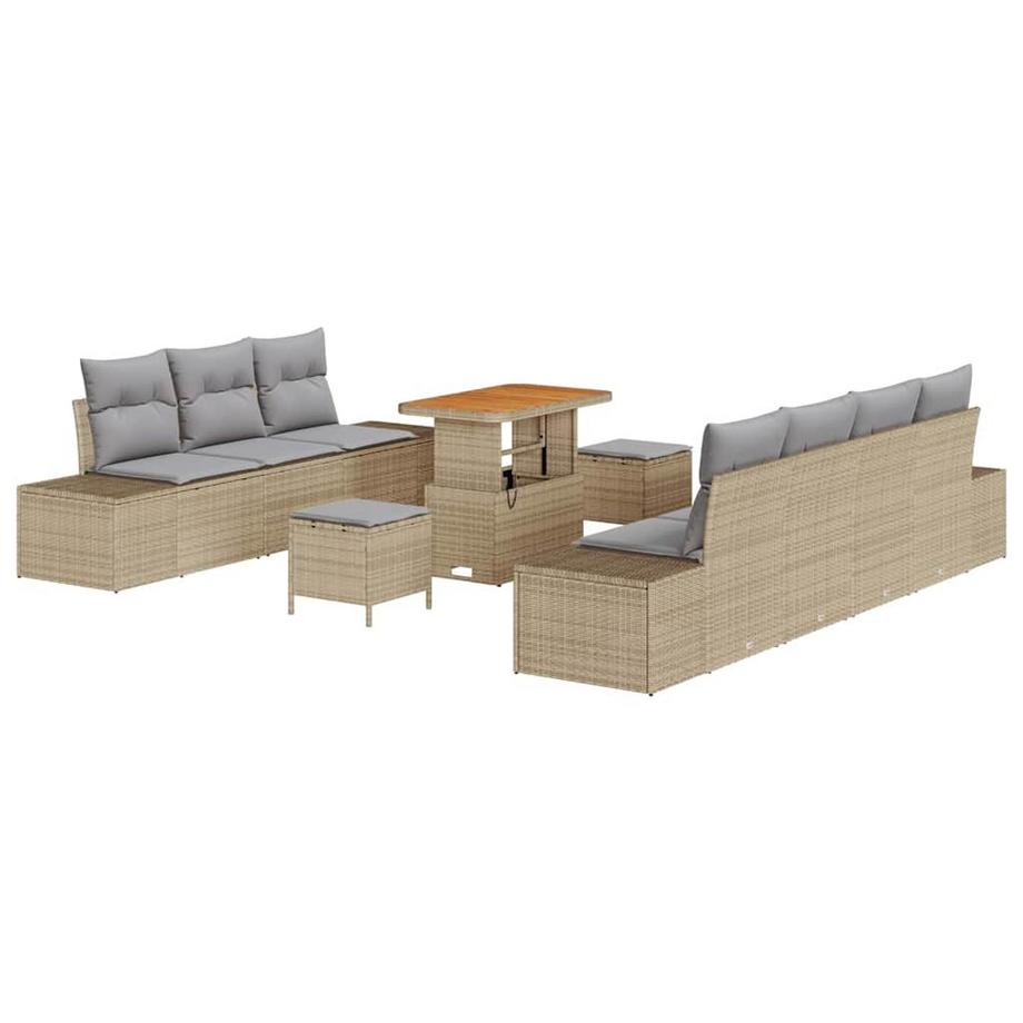 Garten-sofa poly-rattan