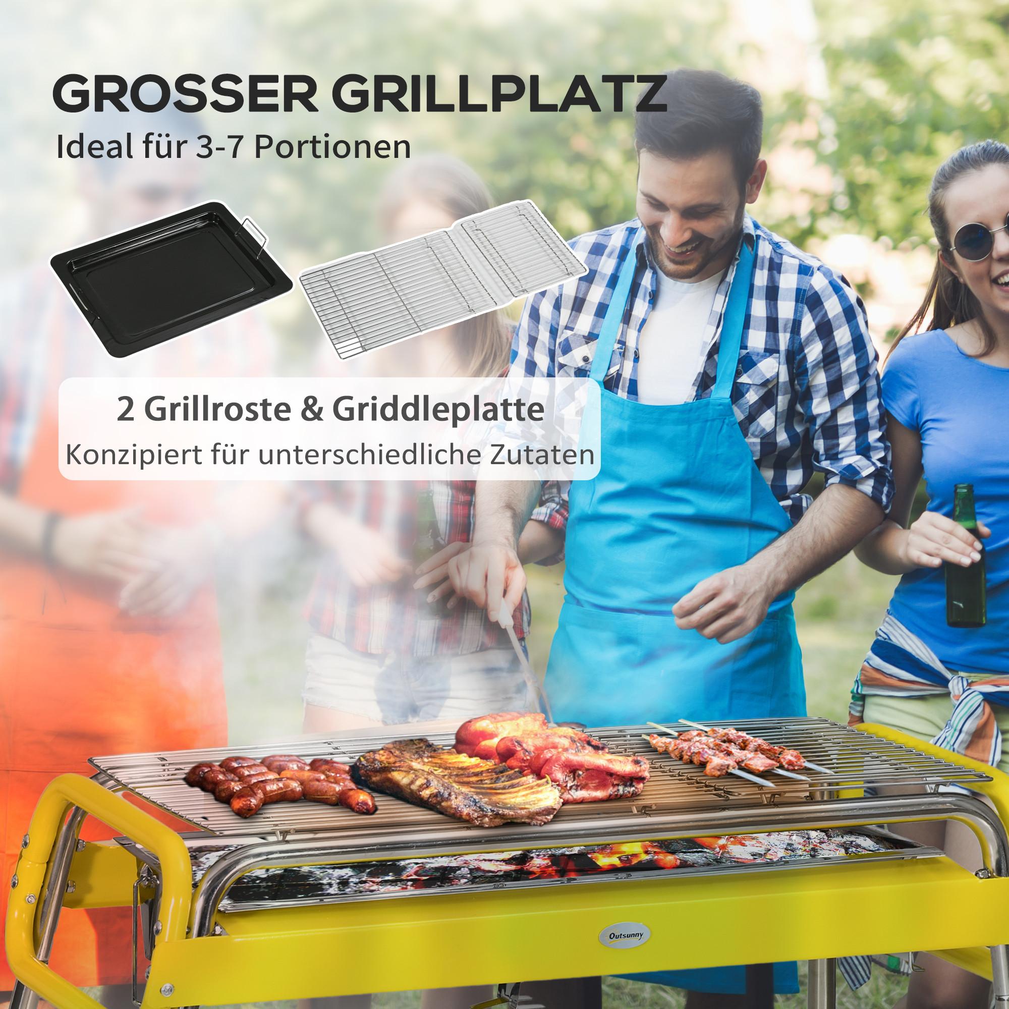 Outsunny  Holzkohlegrill 