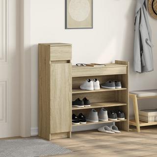 VidaXL Armoire à chaussures bois d'ingénierie  