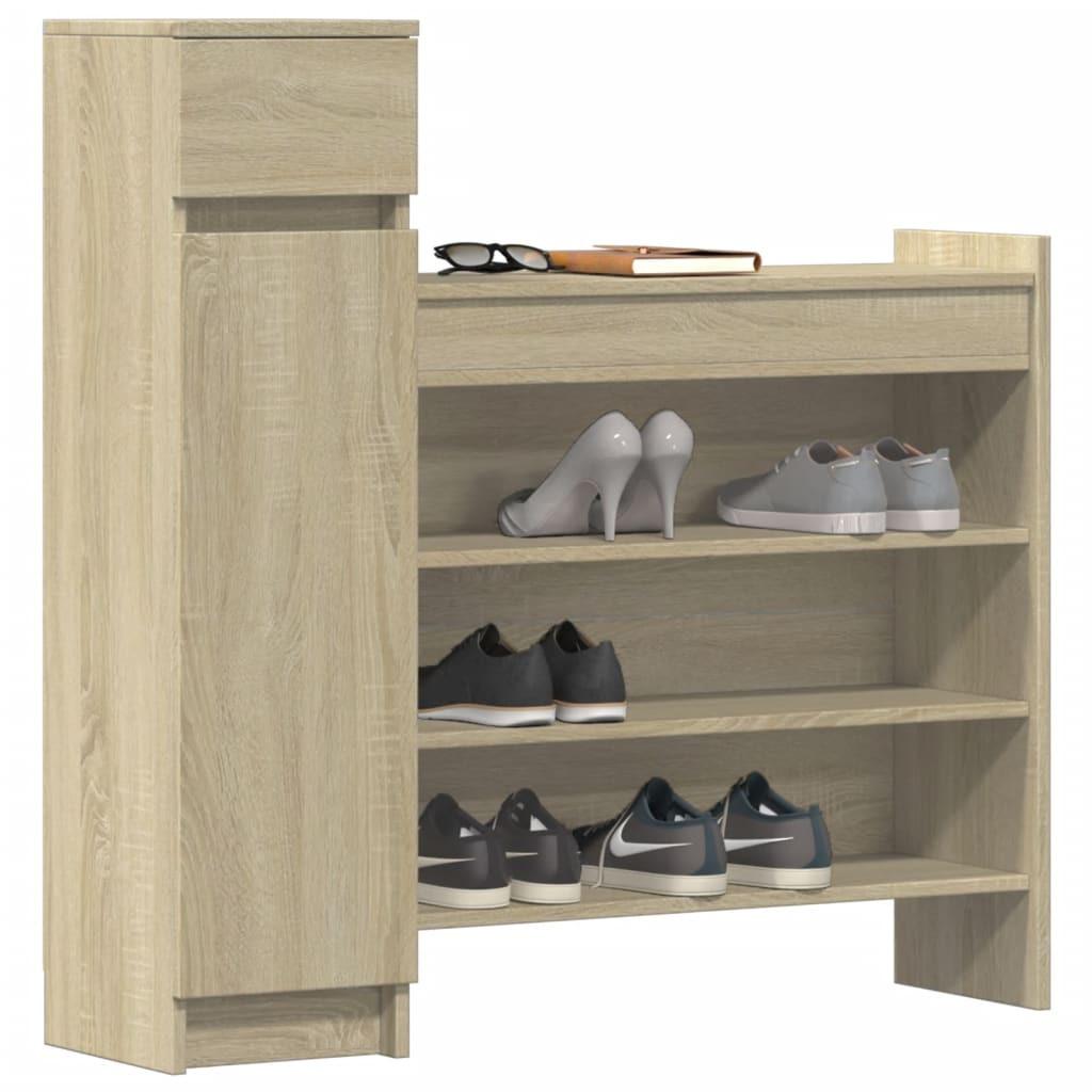 VidaXL Armoire à chaussures bois d'ingénierie  