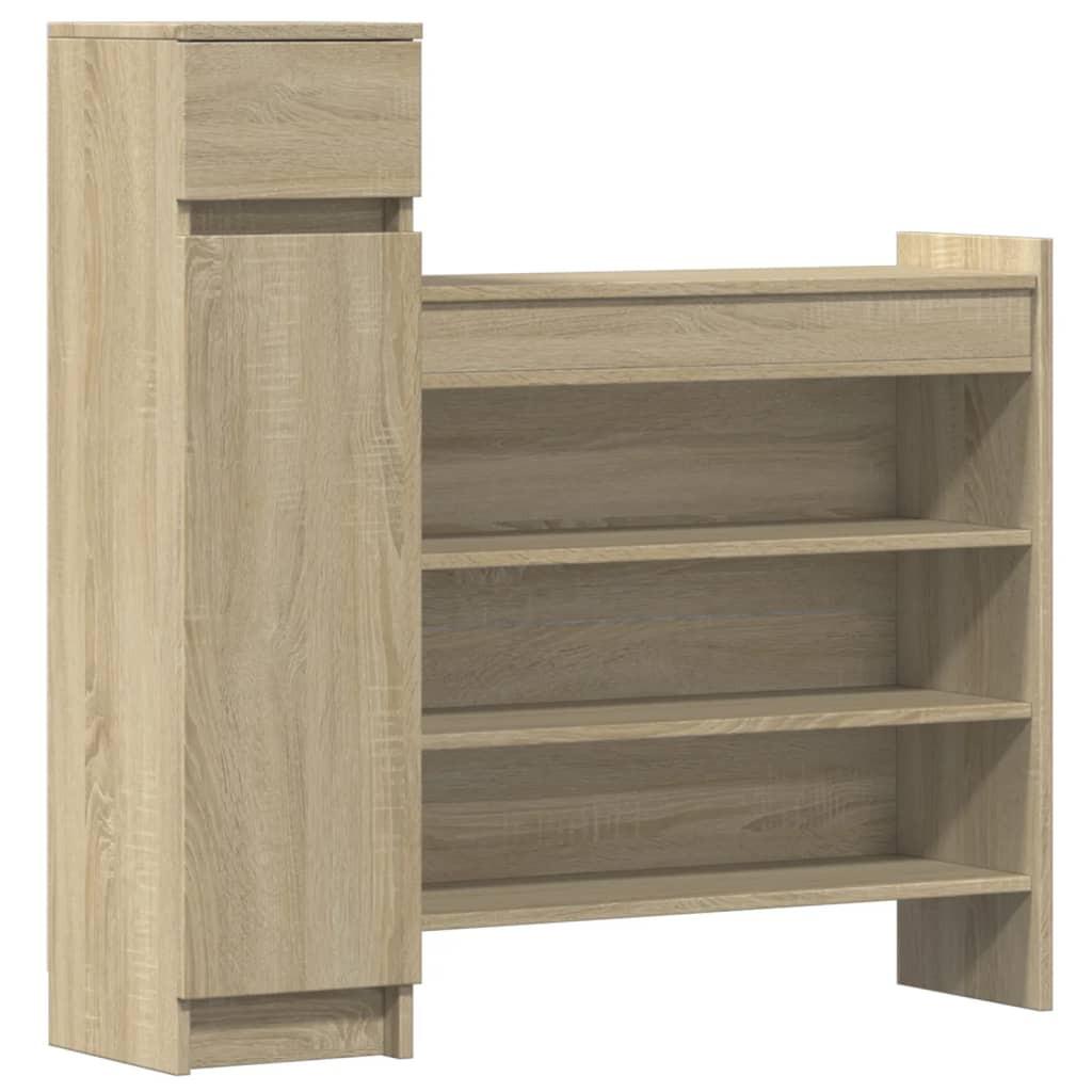 VidaXL Armoire à chaussures bois d'ingénierie  