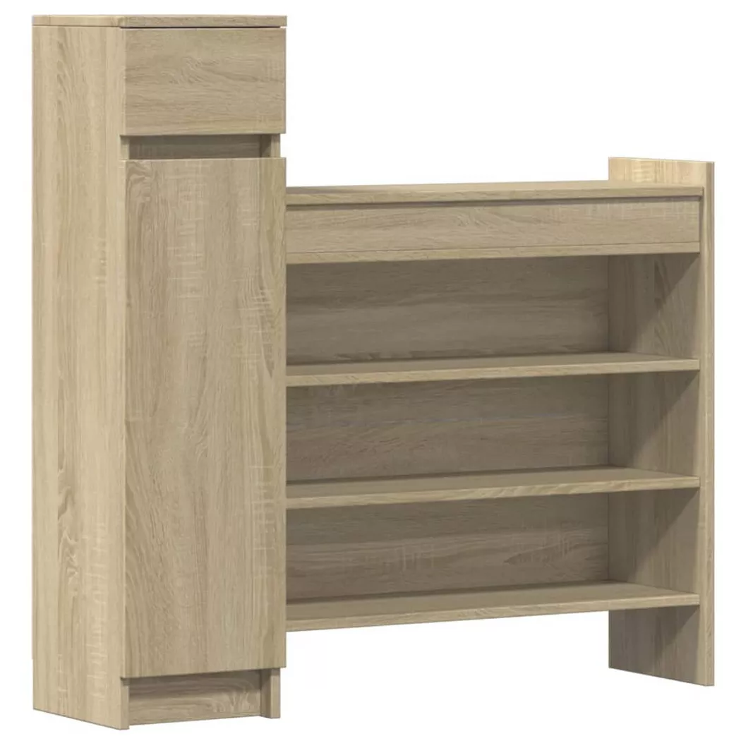 vidaXL Armoire à chaussures chêne sonoma bois d'ingénierie