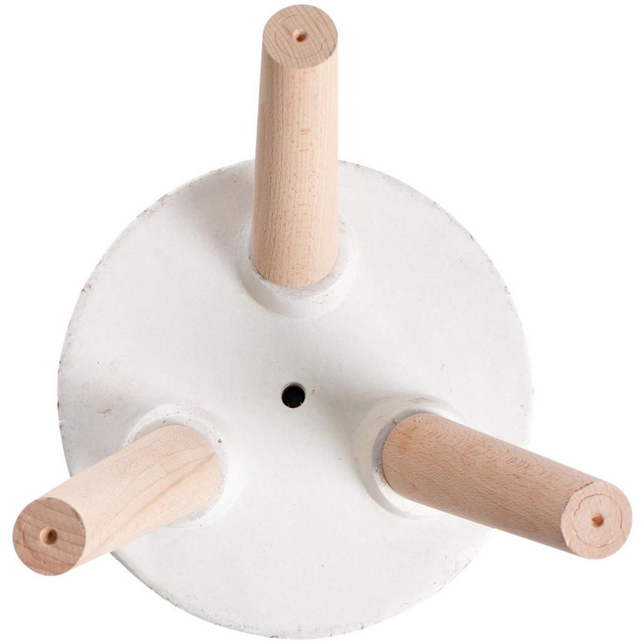 Beliani Blumentopf mit Beinen aus Magnesiumoxid  JANINA  