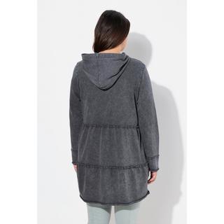 Ulla Popken Giacca Lunga con Cappuccio Look Vintage Linea A  